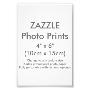 Plantilla de impresión fotográfica de Zazzle Perso
