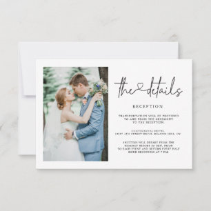 Plantilla de información de detalles de boda