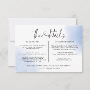 Plantilla de información de detalles de boda en ac
