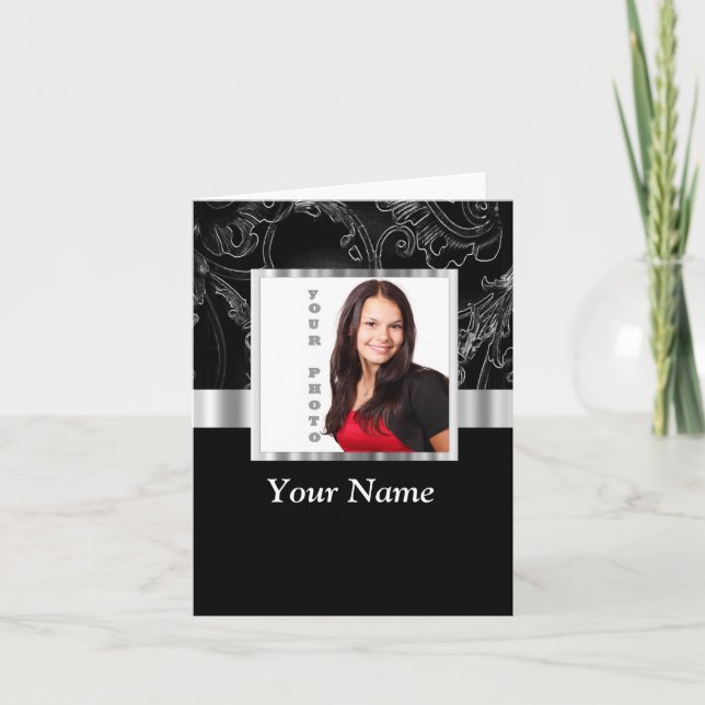 Plantilla de instagram barroca negra (Anverso)