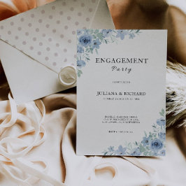 Plantilla de invitación a Boda azul