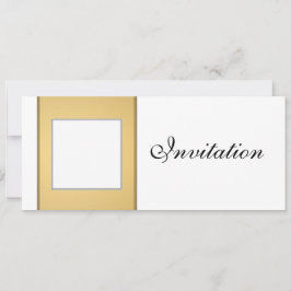 Plantilla de invitación a boda de oro