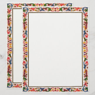 Plantilla de invitación a boda floral árabe-italia