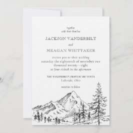 Plantilla de invitación a Bodas de montaña rusa