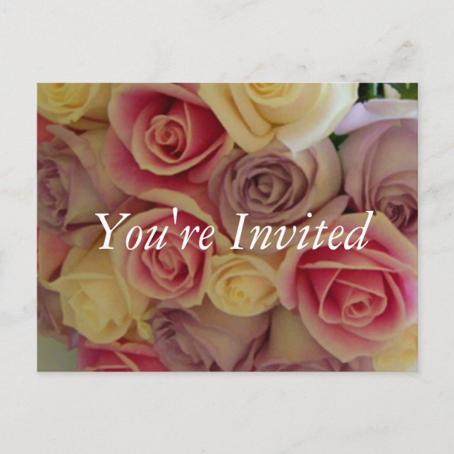 Plantilla de invitación a ducha de novia (Anverso)