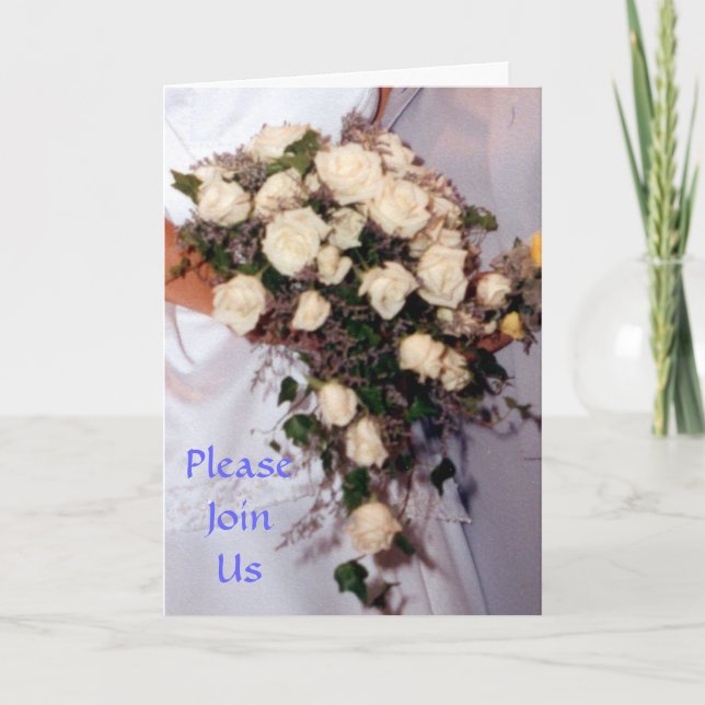 Plantilla de invitación a evento de novias (Anverso)