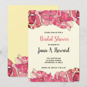Plantilla de invitación a eventos florales fáciles