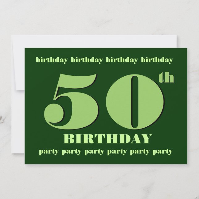 Plantilla de invitación a fiesta de cumpleaños núm (Anverso)