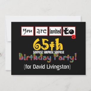 Plantilla de invitación a fiesta de cumpleaños núm