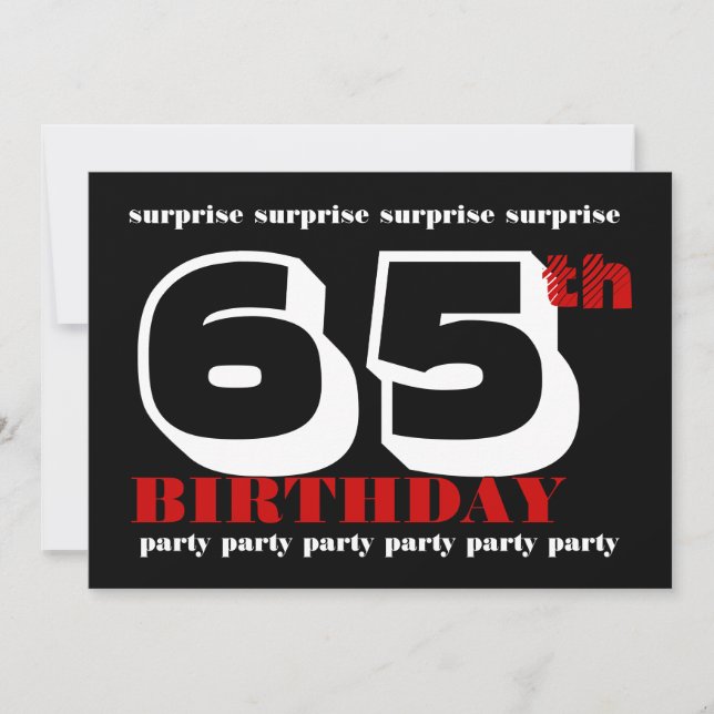 Plantilla de invitación a fiesta de cumpleaños núm (Anverso)