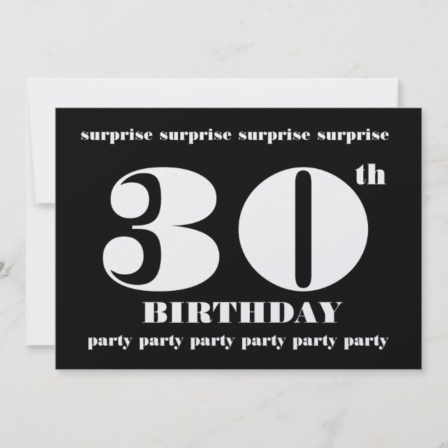 Plantilla de invitación a fiesta de cumpleaños núm (Anverso)
