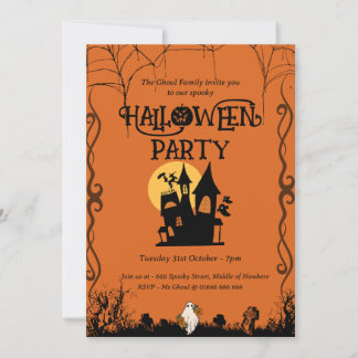 Plantilla de Invitación a Fiesta de Halloween Pers