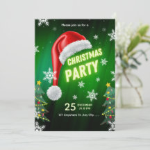 Plantilla de Invitación a Fiesta de Navidad