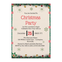 Plantilla de Invitación a Fiesta de Navidad Modern
