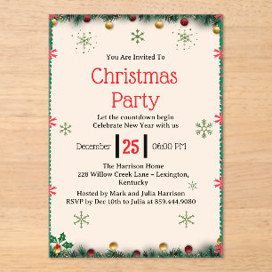 Plantilla de Invitación a Fiesta de Navidad Modern