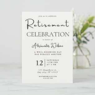 Plantilla de invitación a jubilación Par moderno e