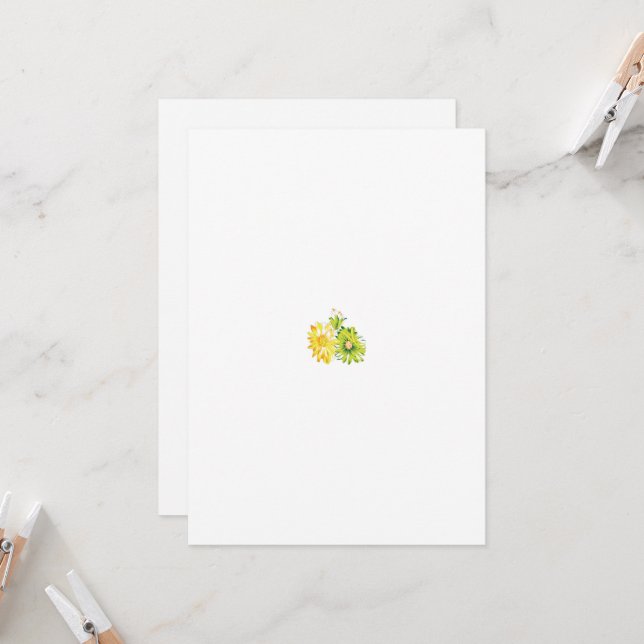 Plantilla de invitación a la boda blanca y negra | (Anverso/Reverso In Situ)