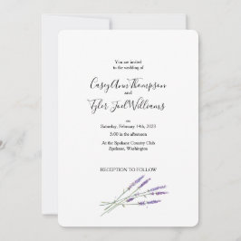 Plantilla de invitación a la boda de ecología y la