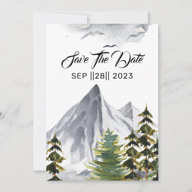 Plantilla de invitación a la boda digital galaxia (Reverso)