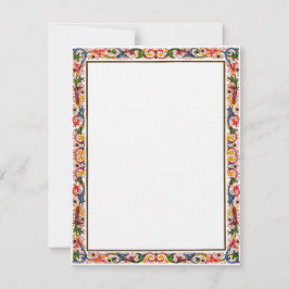 Plantilla de invitación a la boda floral italiana