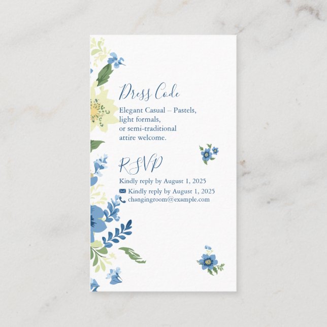 Plantilla de invitación a la boda Minimalista eleg (Reverso)