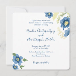 Plantilla de invitación a la boda Minimalista eleg