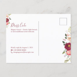 Plantilla de invitación a la boda Minimalista eleg