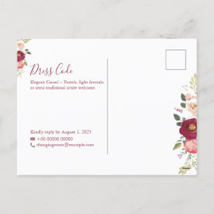 Plantilla de invitación a la boda Minimalista eleg