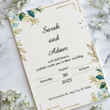 Plantilla de invitación a la boda rústica moderna