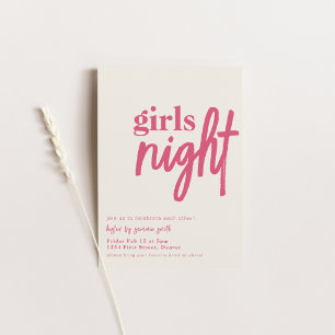 Plantilla de invitación a la cena nocturna de chic