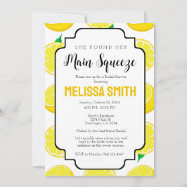 Plantilla de invitación a la ducha de brida princi