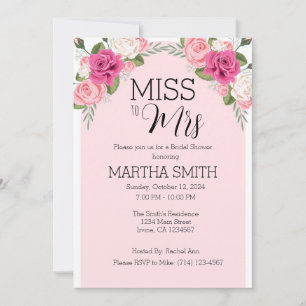 Plantilla de invitación a la ducha de novia