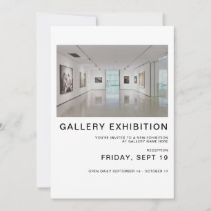 Plantilla de invitación a la exposición de la gale