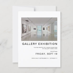 Plantilla de invitación a la exposición de la gale