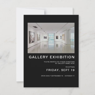 Plantilla de invitación a la exposición de la gale