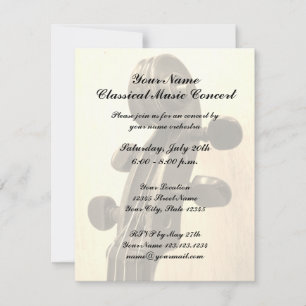 Plantilla de invitación a la fiesta de conciertos