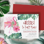 Plantilla de invitación a la fiesta de cumpleaños<br><div class="desc">Celebra cumplir 40 años con estilo usando esta plantilla de invitación de fiesta de cumpleaños tropical, perfecta para diversión y fiesta de cumpleaños 40 ideas! Con acuarela pintada a mano de un flamenco rosa y exuberante vegetación, esta carta de invitaciones de cumpleaños es ideal para el Día Nacional del Flamingo...</div>