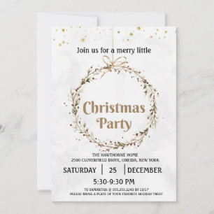 Plantilla de invitación a la fiesta de Navidad JOY