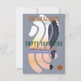 Plantilla de invitación a la meditación de burbuja