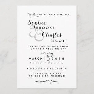 Plantilla de invitación a matrimonio con encanto d