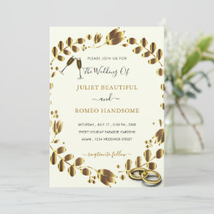 Plantilla de invitación a matrimonio de código QR