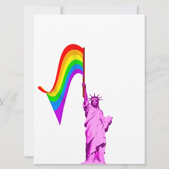 Plantilla de invitación a matrimonio LGBT con esta (Anverso)