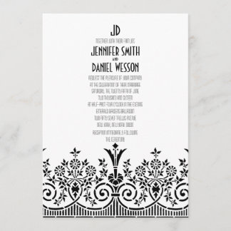 Plantilla de invitación a matrimonio por temas de