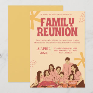 Plantilla de invitación a reunión familiar   Gath 