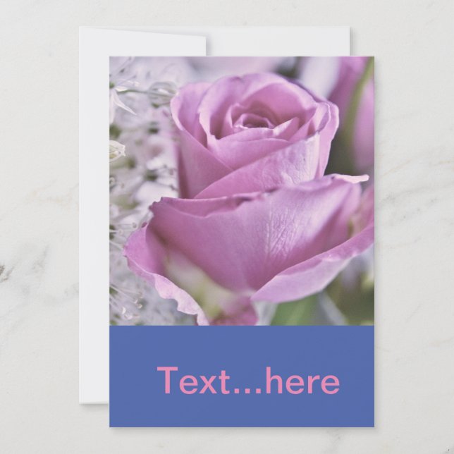 Plantilla de invitación a tarjeta de boda (Anverso)