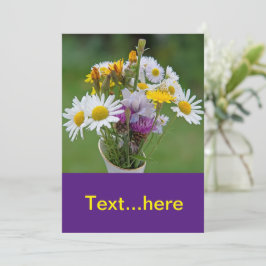 Plantilla de invitación a tarjeta de boda