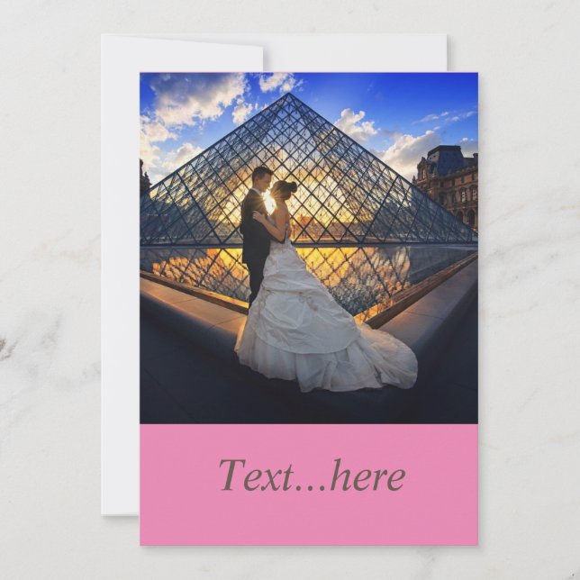 Plantilla de invitación a tarjeta de boda (Anverso)