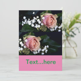 Plantilla de invitación a tarjeta de boda