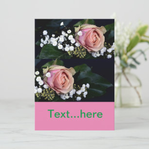 Plantilla de invitación a tarjeta de boda