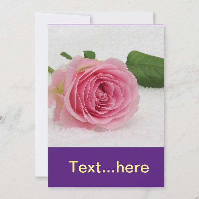 Plantilla de invitación a tarjeta de boda (Anverso)